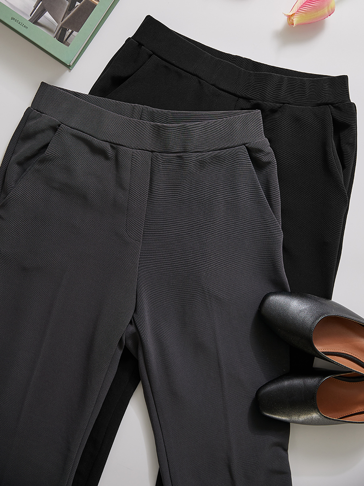 안입은듯 쫀득스판 부츠컷 레깅스 밴딩 슬랙스 - 상세 이미지 4