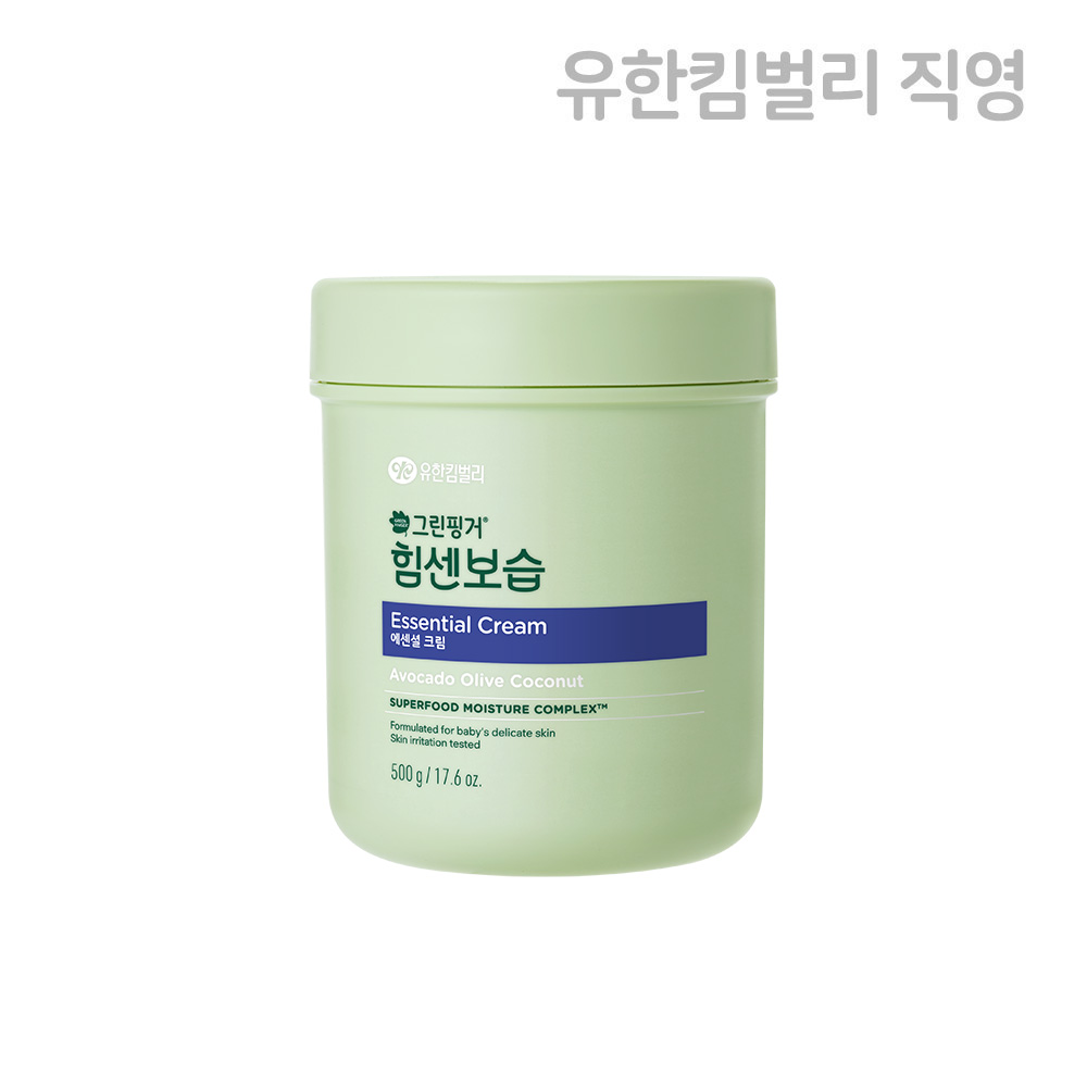 그린핑거 힘센보습 에센셜 크림 오렌지그린티향 500g X 1EA / 아기 베이비 키즈, 대용량, 신생아 - 상세 이미지 2