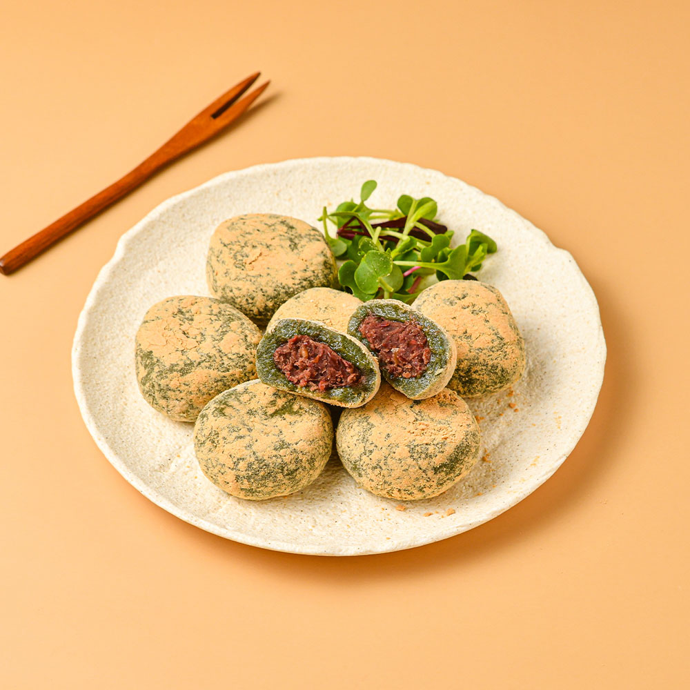 콩고물 쑥떡 호두찹쌀떡1상자(50g x 8봉) - 상품 이미지