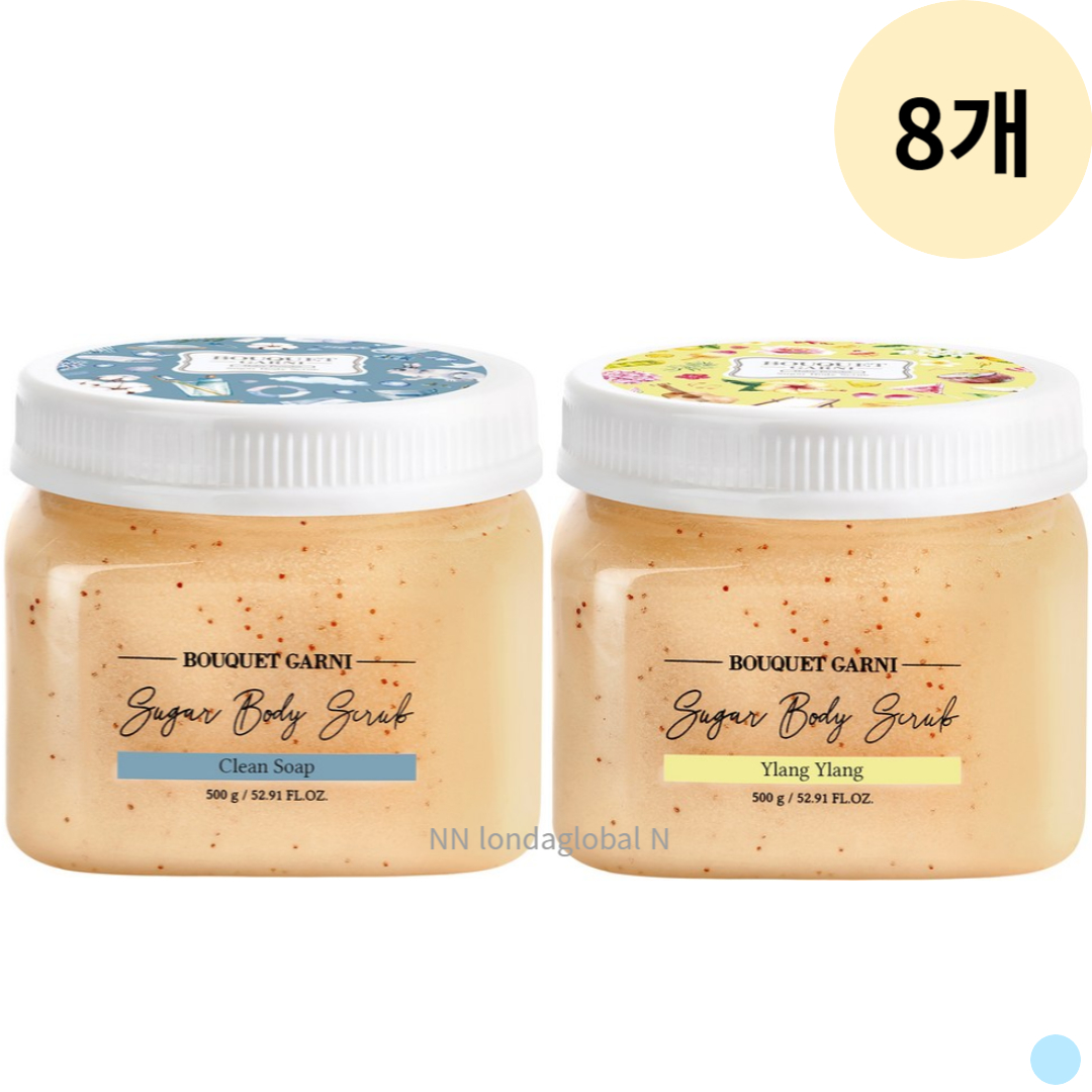 부케가르니 촉촉한 바디스크럽 클린솝 꽃 향 500g 16P : 비에스컴패니