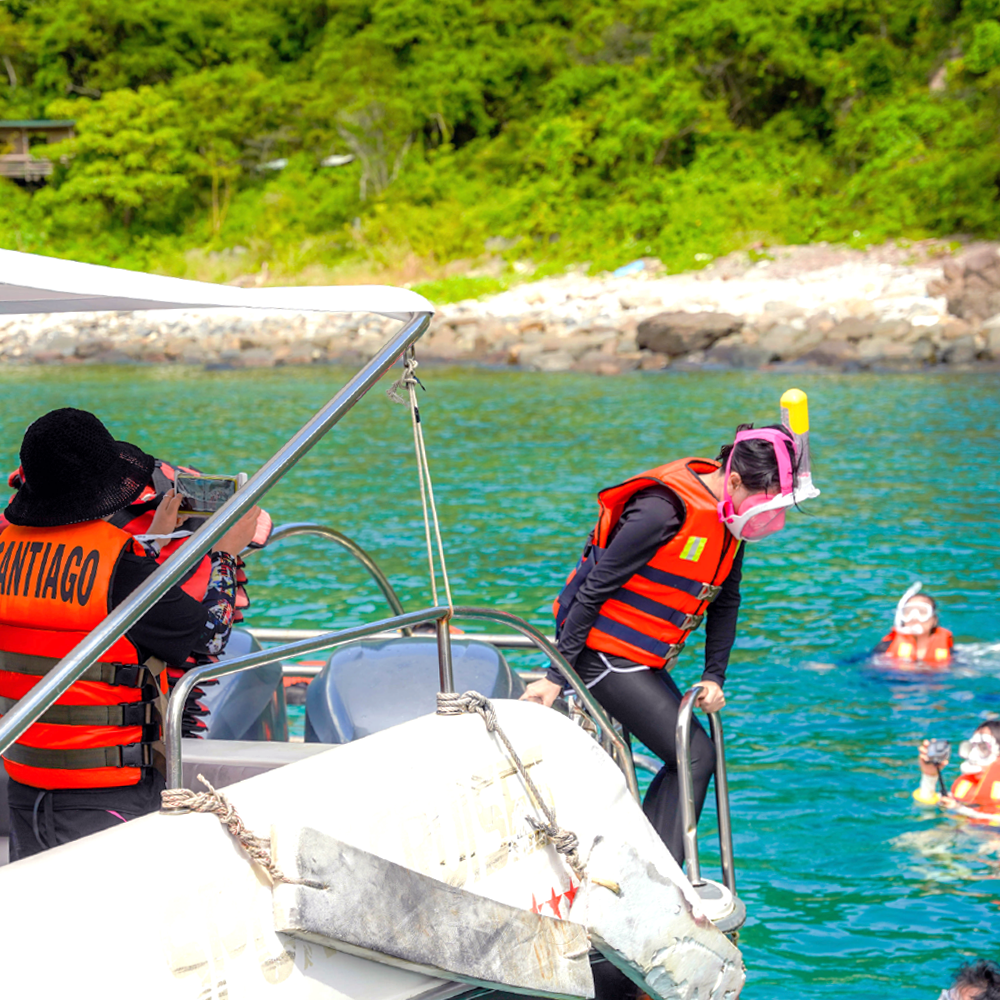 나트랑 호핑투어 미니비치 산티아고 스피드보트 한국인 액티비티 스노쿨링 체크아웃 일일투어