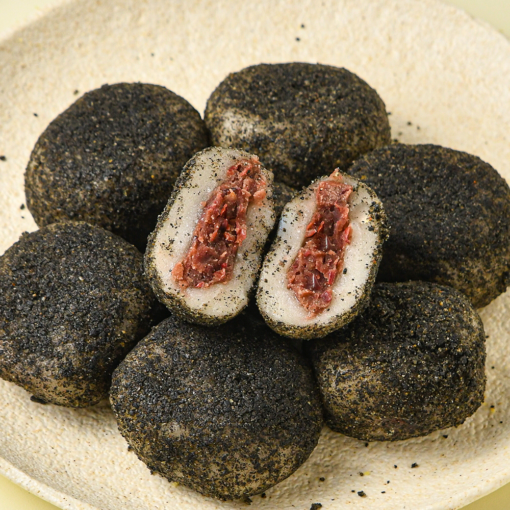 흑임자 호두찹쌀떡 1상자(50g x 8봉) - 상품 이미지