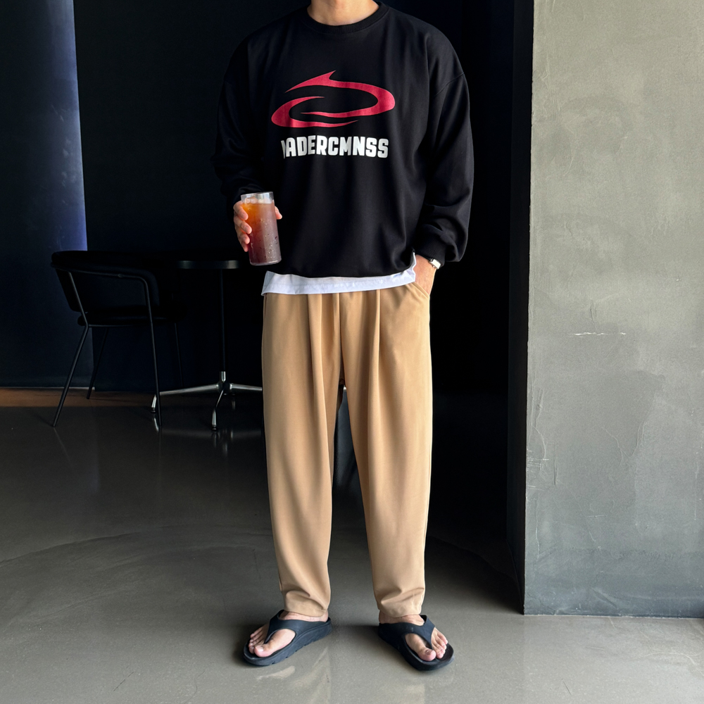 1+1 벌룬팬츠 통큰바지 남자와이드팬츠 이미지 6