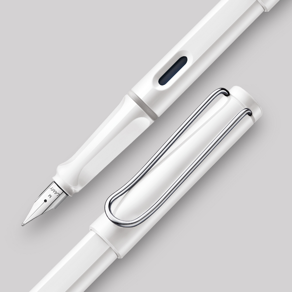 [LAMY] 라미 사파리 만년필 샤이니 화이트 EF / LM019 WH EF