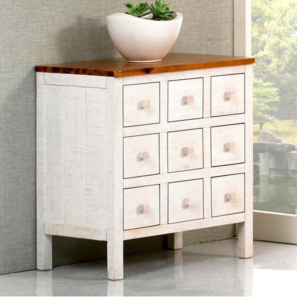 세인 9칸 원목 엔틱약장서랍장