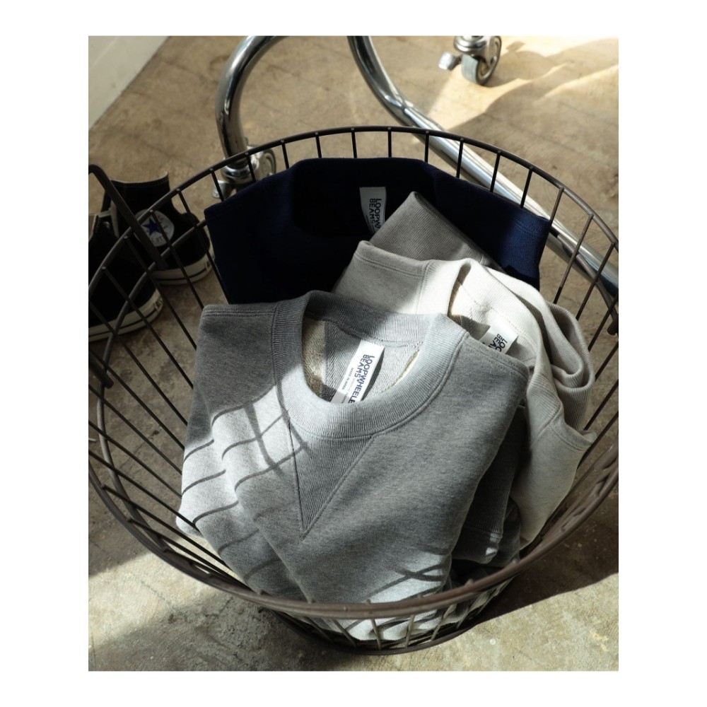 LOOPWHEELER x BEAMS PLUS 별주 아틀레틱 크루넥 스웻 셔츠 24AW 이미지 6