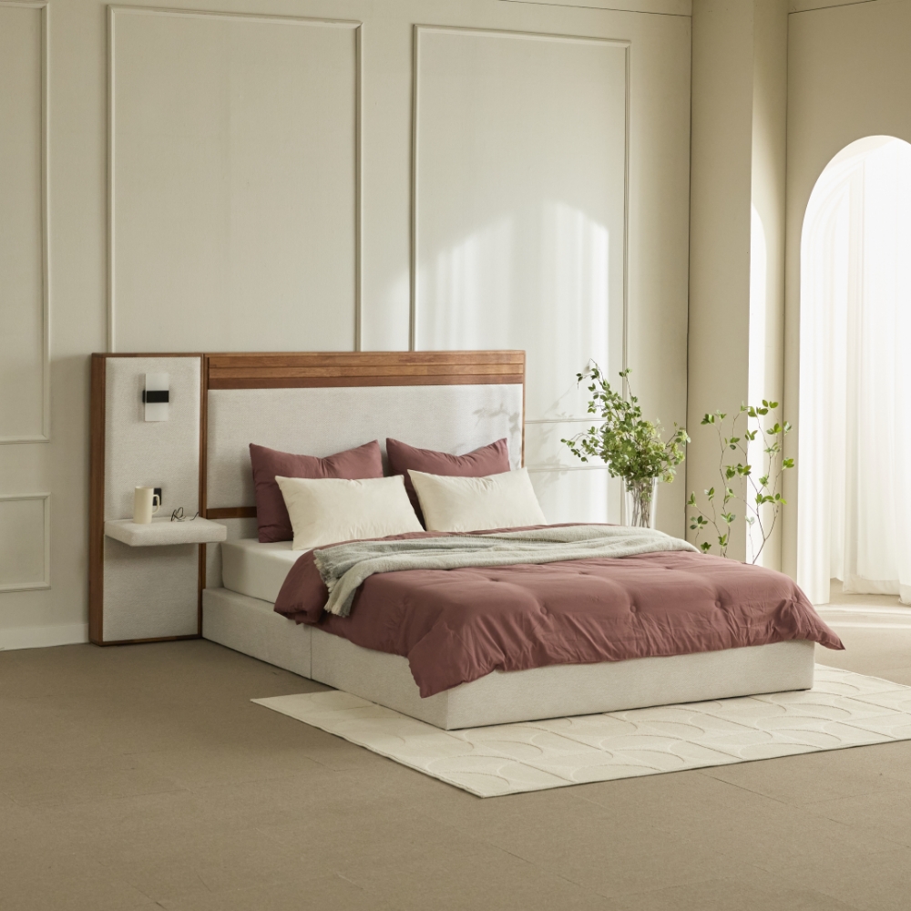 에덴느 밀레 호텔식 침대프레임 호텔 패브릭 신혼부부 호텔형 슈퍼싱글 1100