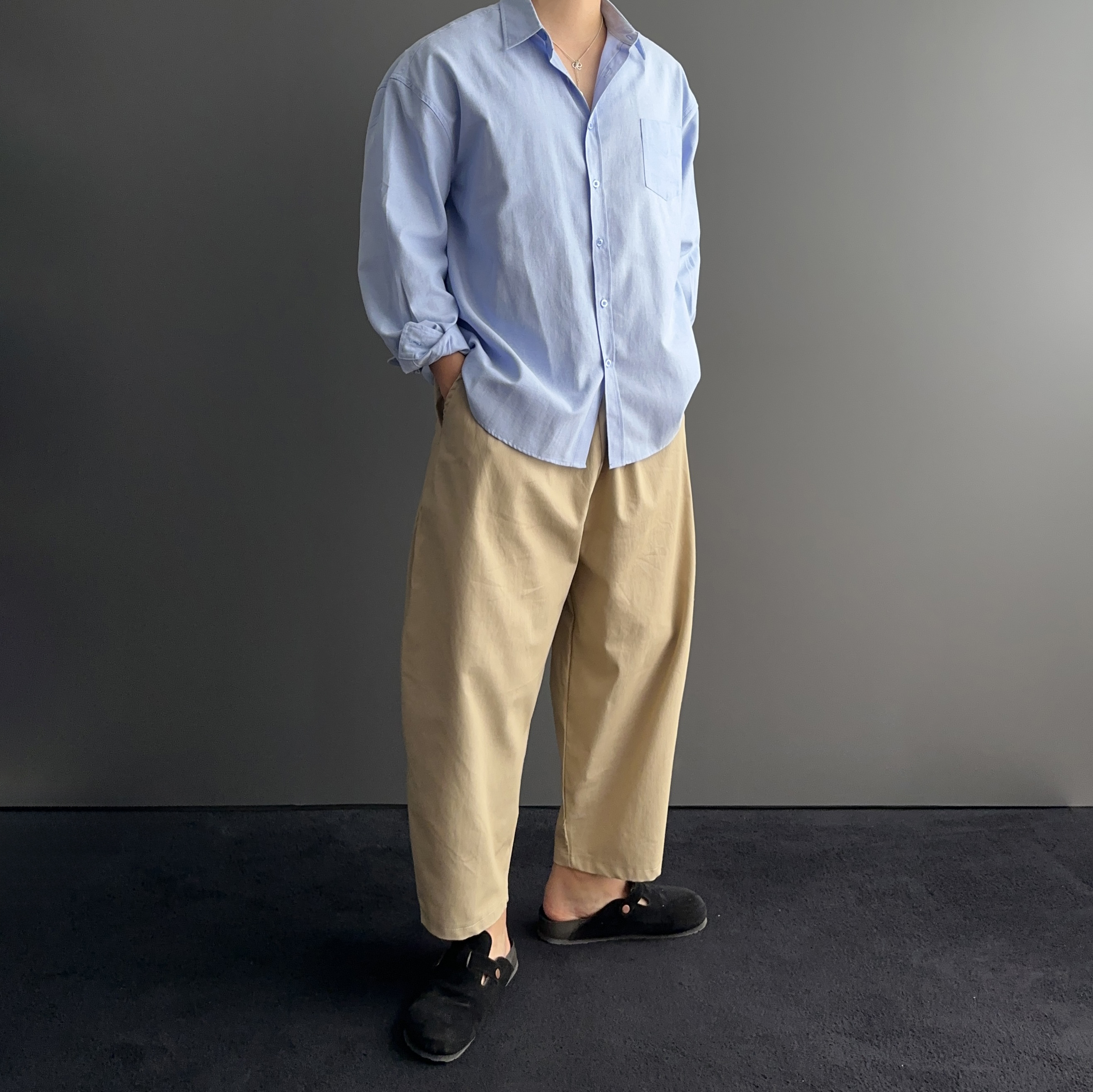 1+1 남자벌룬팬츠 배정남바지 남자항아리바지 - 상세 이미지 5