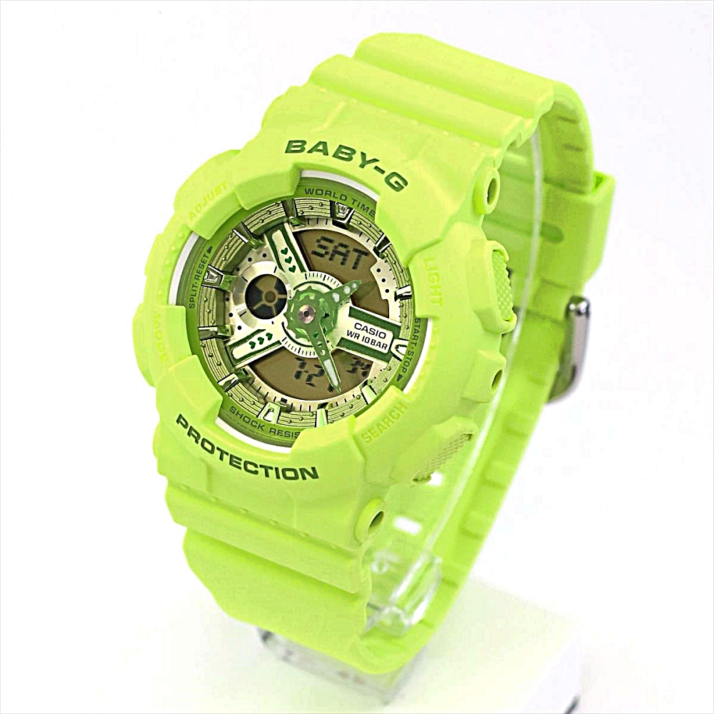 카시오 CASIO 베이비지 Y2K 여성 손목 시계 BA-110YK-4AJF 그린 - 상세 이미지 5