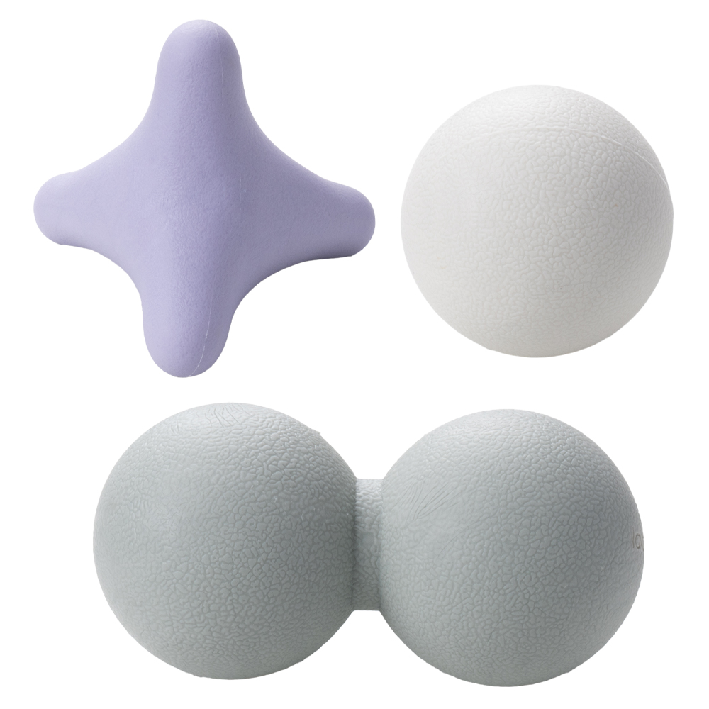 라라애플 마사지볼 3종 세트 싱글 땅콩 포인트 지압 근막 이완 마사지