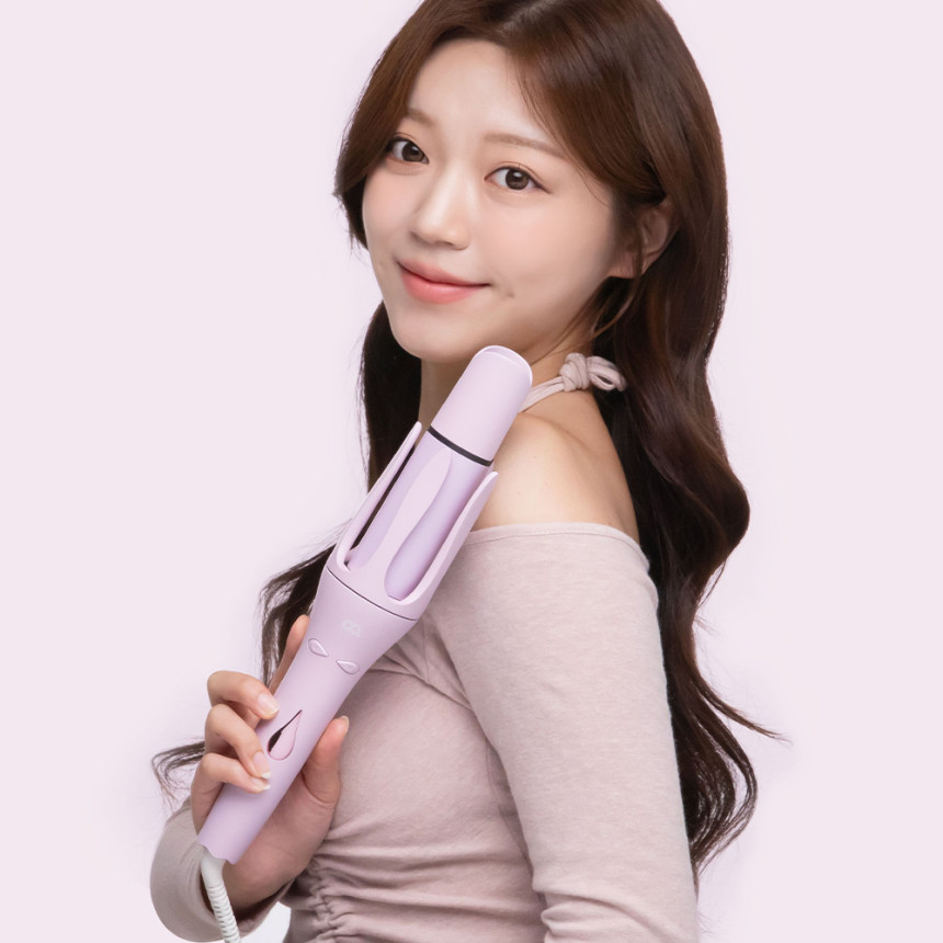 오아 오토 고데기 자동 회전 봉고데기 웨이브 아이롱 롤링 고대기 퍼플 사진 6