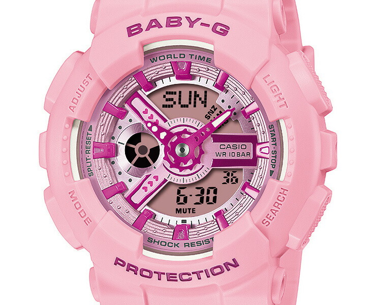 카시오 CASIO 베이비지 Y2K 여성 손목 시계 BA-110YK-4AJF 핑크 - 상세 이미지 2