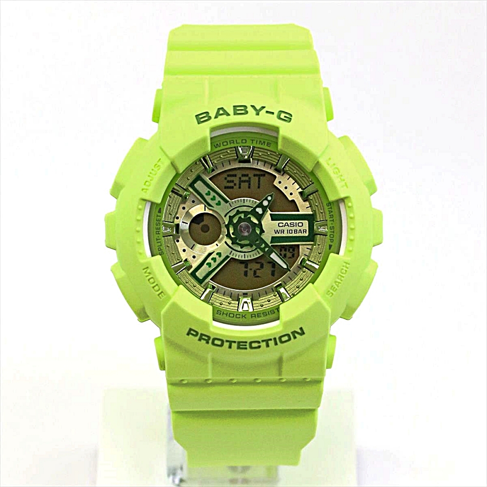 카시오 CASIO 베이비지 Y2K 여성 손목 시계 BA-110YK-4AJF 그린 - 상세 이미지 4