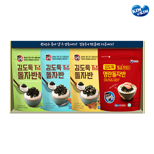 김앤김 김도둑 돌자반 볶음 김자반 선물세트 김가루 4종 - 상품 이미지