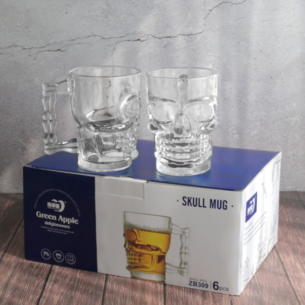맥주전용잔 생맥주잔 업소용 특이한 손잡이 맥주 글라스 세트 이미지 7