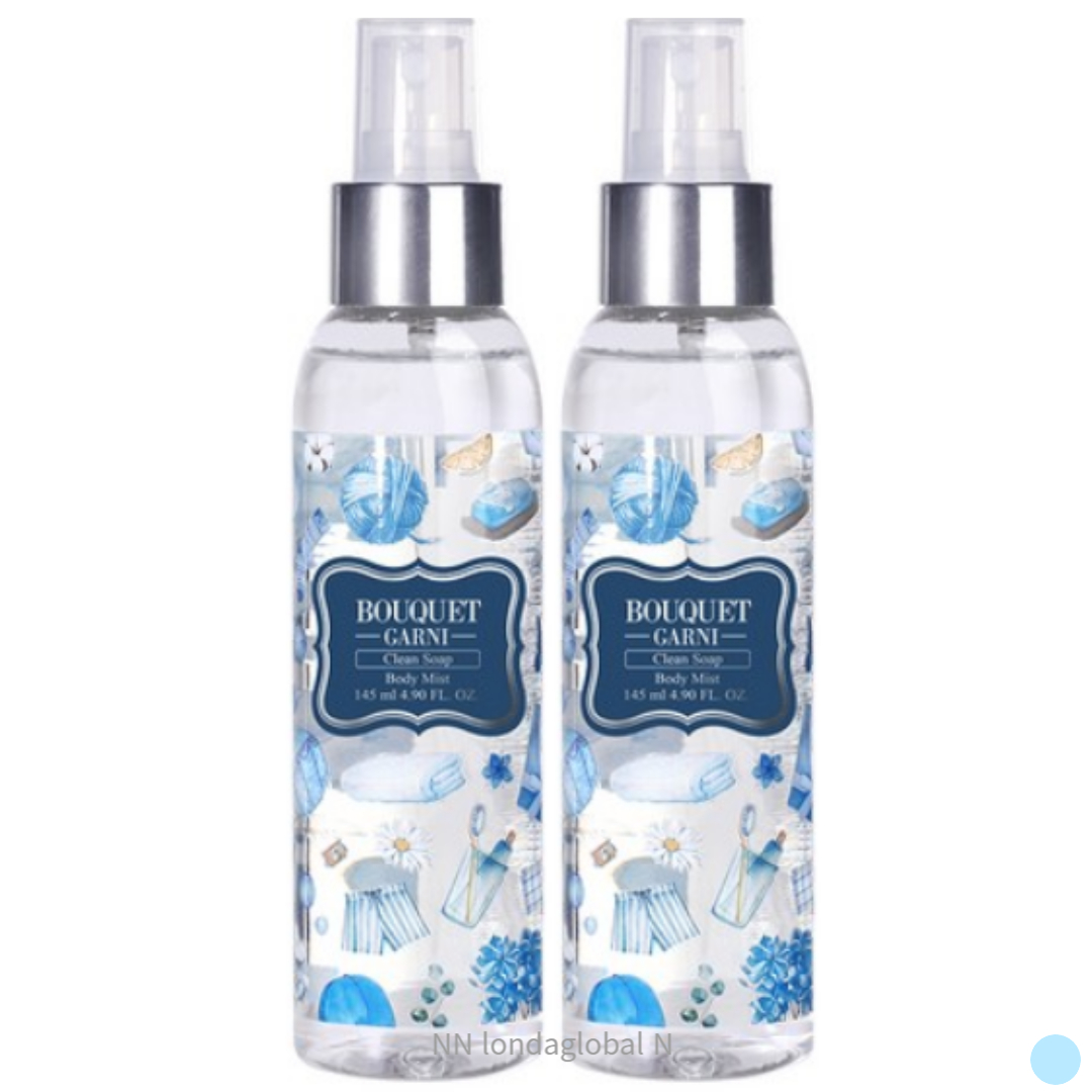 부케가르니 바디 미스트 샤워코롱 클린솝 향 145ml 2P : 비에스컴패니