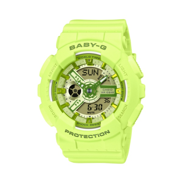 카시오 CASIO 베이비지 Y2K 여성 손목 시계 BA-110YK-4AJF 그린 - 상세 이미지 2