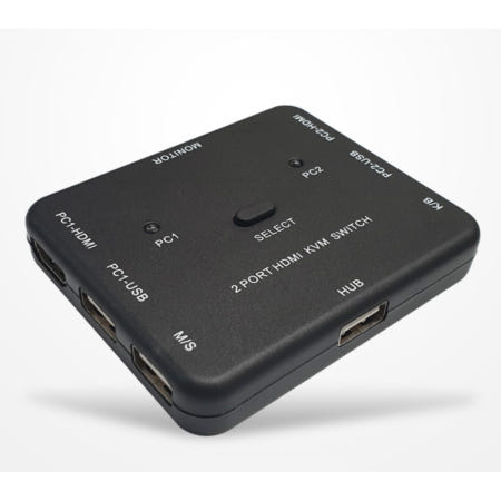 2대 PC 제어 자유 탈부착 KVM HDMI 스위치 / 망분리 매트릭스 SWITCH 광