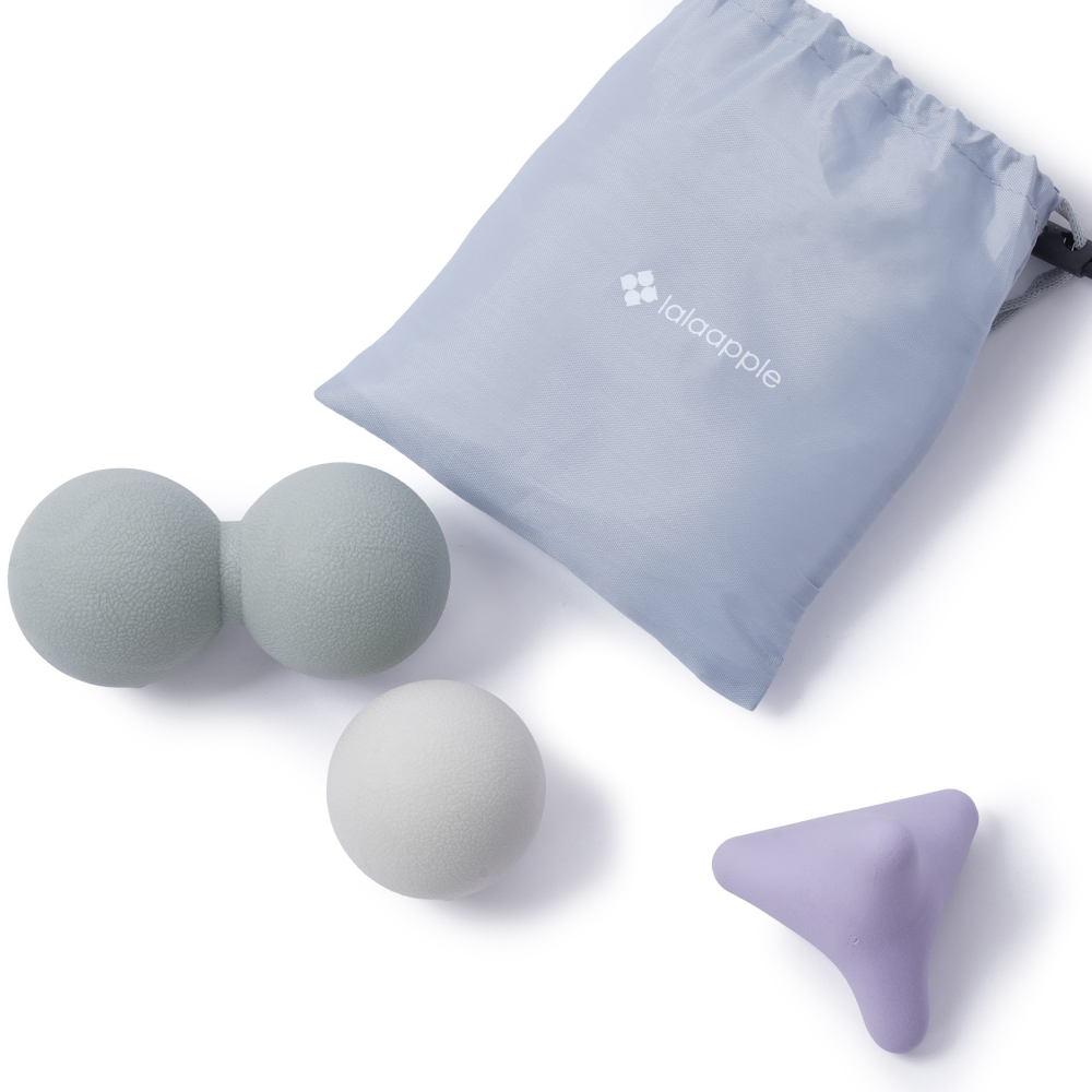 라라애플 마사지볼 3종 세트 싱글 땅콩 포인트 지압 근막 이완 마사지