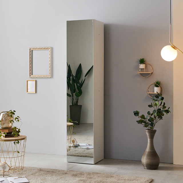 모노 월플렉스 시스템 400 전신거울수납장 틈새 수납 서랍장 전신거울 화장대