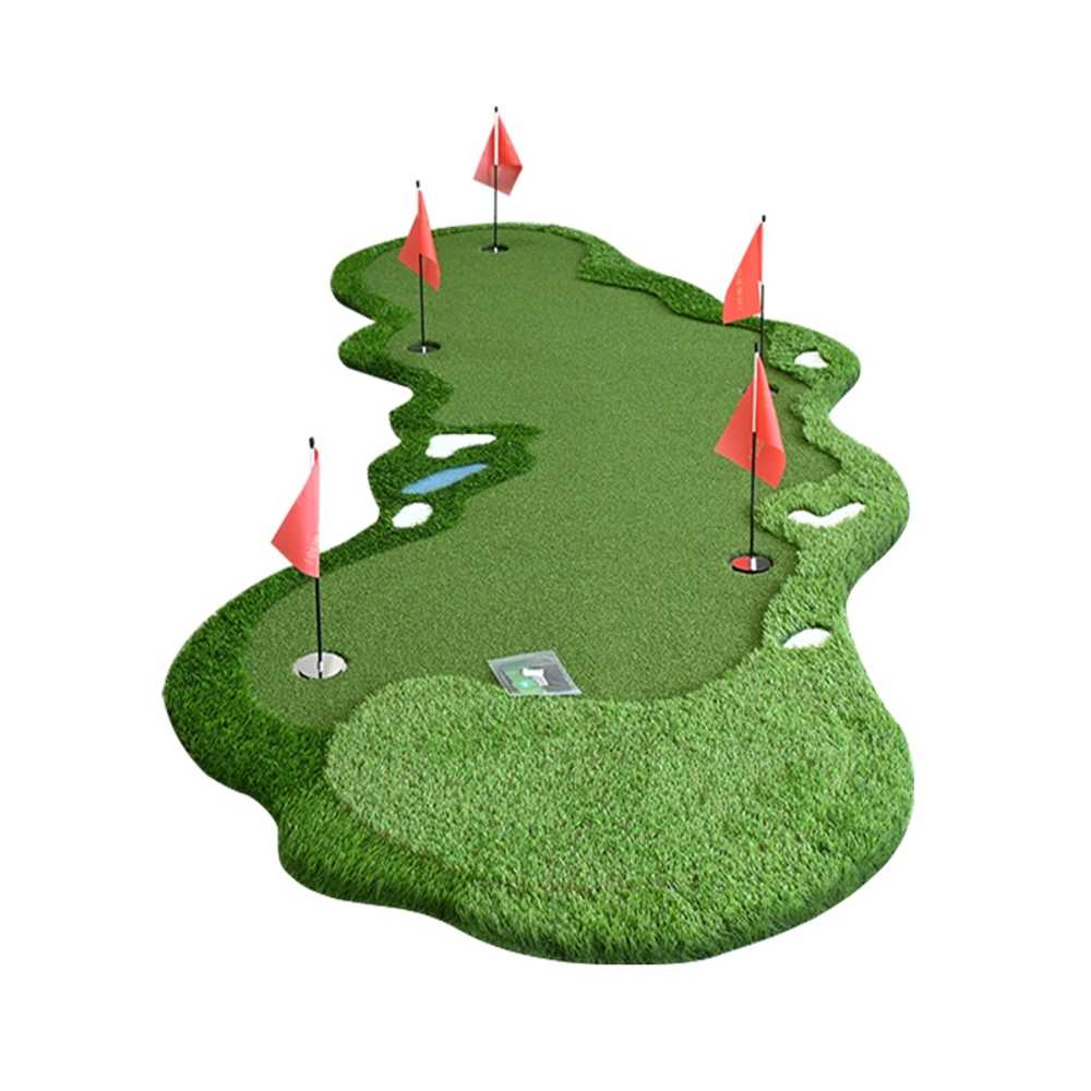 골프 퍼팅연습기 골프퍼팅기 용품 가정용 연습 장치 1mx3m 중속 잔디 0.5CM - 상품 이미지