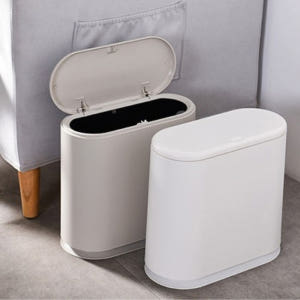 화장실 냄새차단 원터치 휴지통 틈새 종량제 쓰레기통 실사용 후기 | 효과 있을까? - 상품 이미지 1