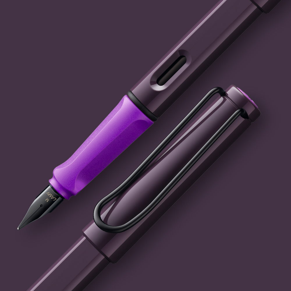 [★단종특가★][LAMY] 라미 사파리 만년필 바이올렛 블랙베리 EF / LM0D8 VB EF