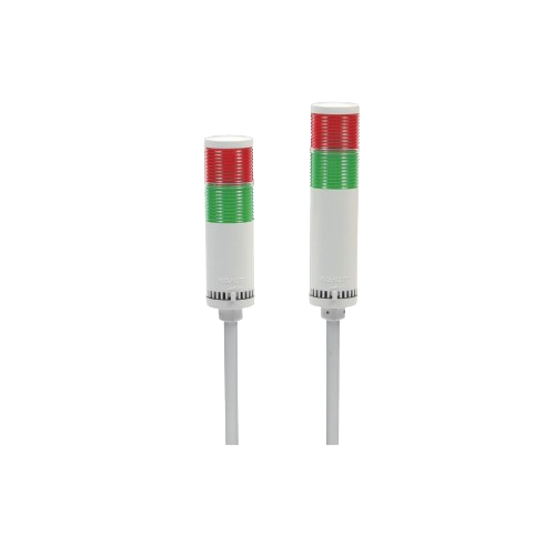 [케이지오토] 60Φ 싸인 타워 KG-60SB-D2-2L (DC24V) / KG-60SB-V2-2L (AC220V) 60파이 타워램프 2단 점등/부져 : 주식회사 동광계전