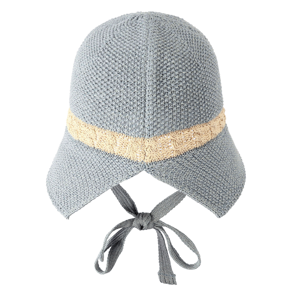 국내제작 시원한 여름 턱 끈 벙거지모자 뜨개 니트 지사모자 여성 버킷햇