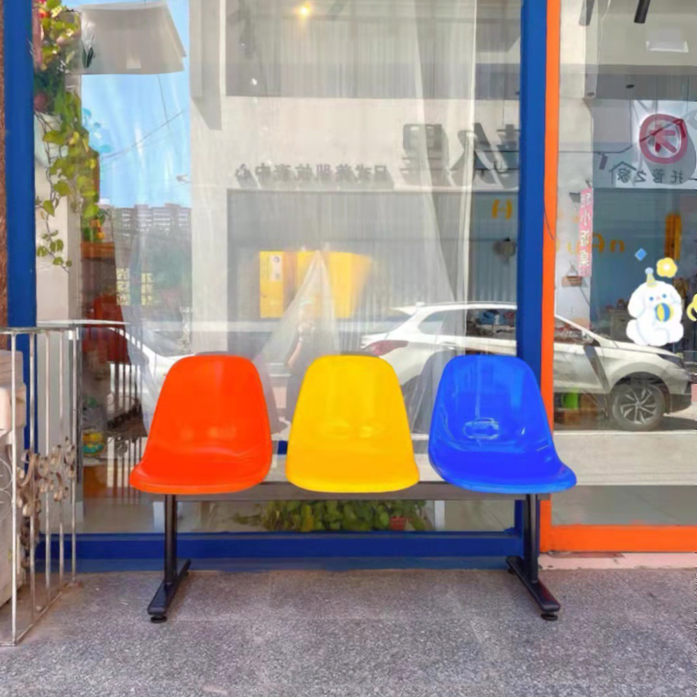 공간녹백 버스 정류장 의자 야외 벤치 공원 카페 4인