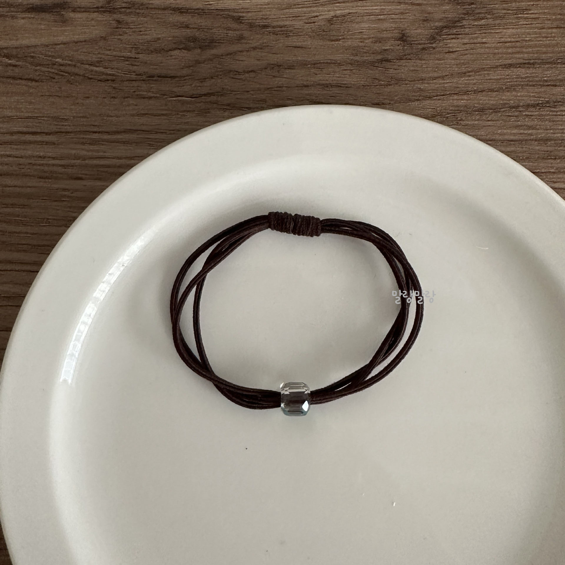 기본 머리끈팔찌 세줄 머리고무줄 매듭 헤어끈 - 상세 이미지 5