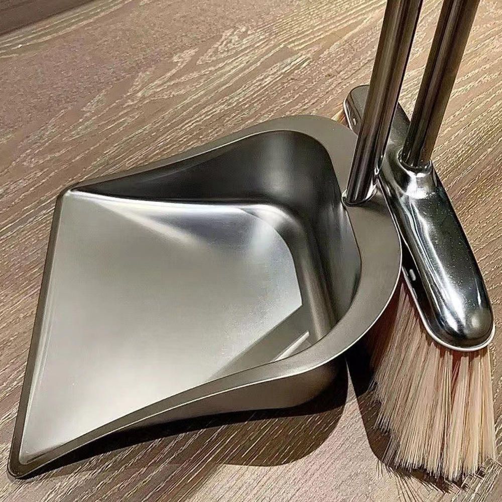 닥터모노 스텐 빗자루세트 미용실 업소용 사무실 빗자루쓰레받기세트