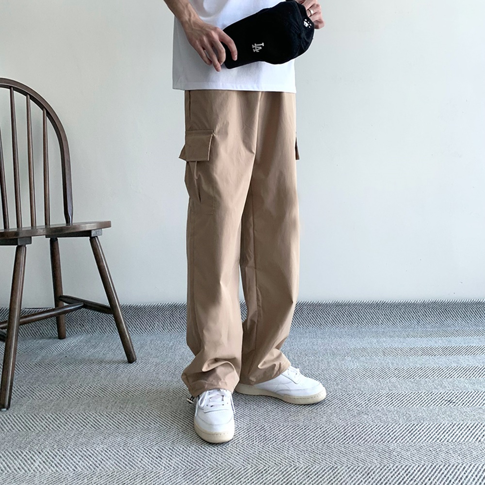 나일론카고팬츠 파라슈트팬츠 남자와이드팬츠 - 상세 이미지 3