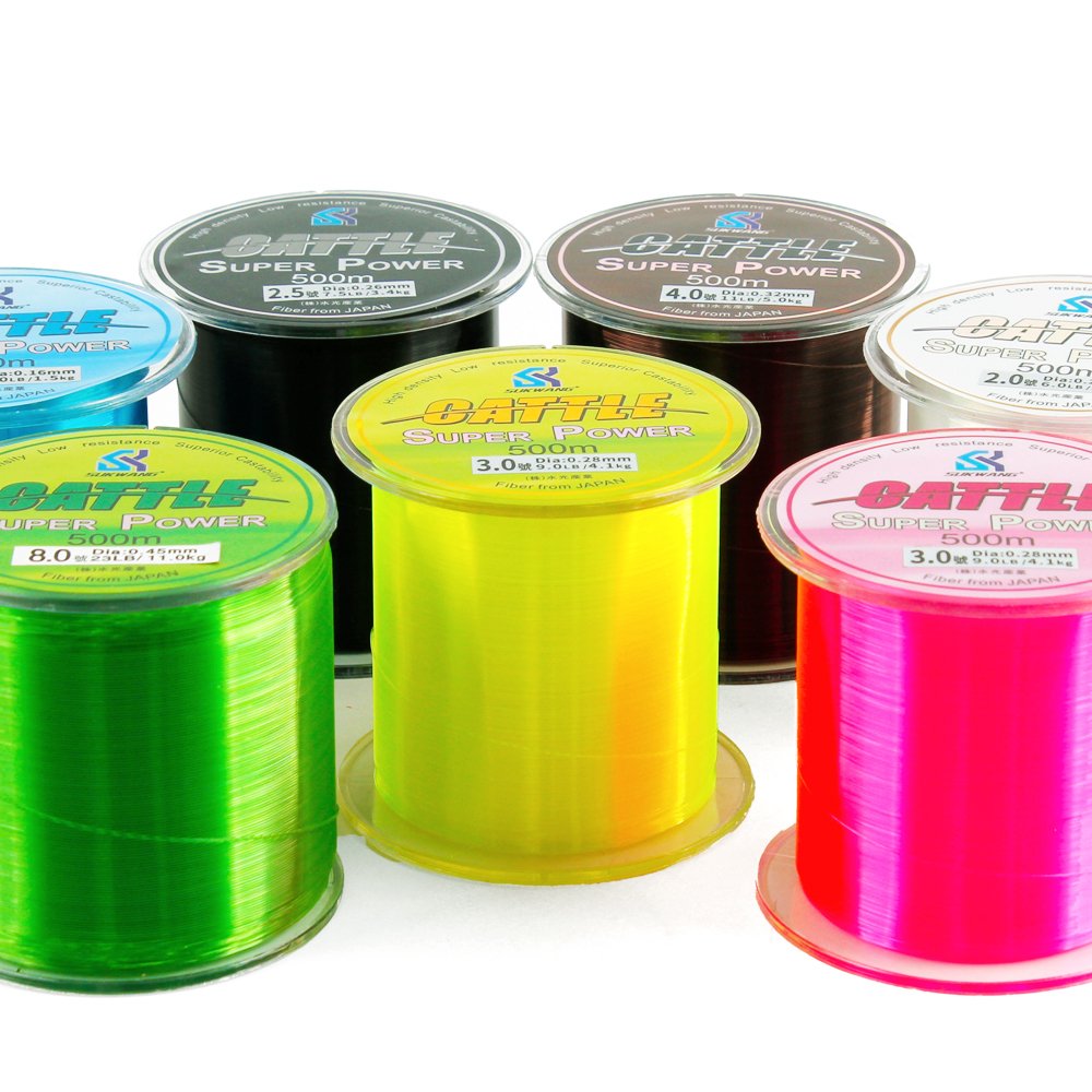 나일론 낚시줄 세미플로팅 원줄 모노라인 바다 감성돔 벵에돔 원투 낚시 500M