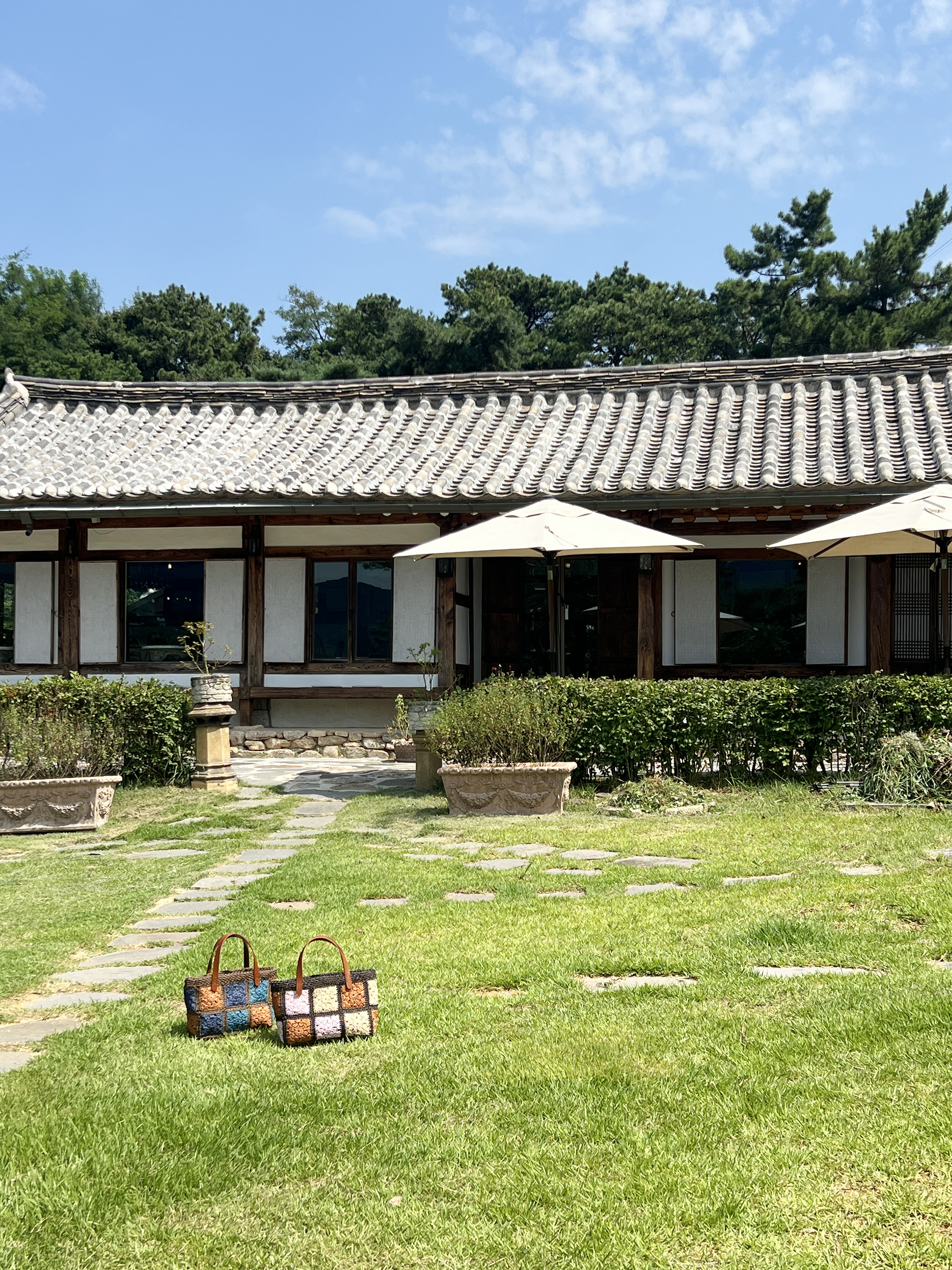 (가죽핸들 미포함)DIY  모티브 토트백 가을 손가방 뜨개 패키지 : 실로이룸