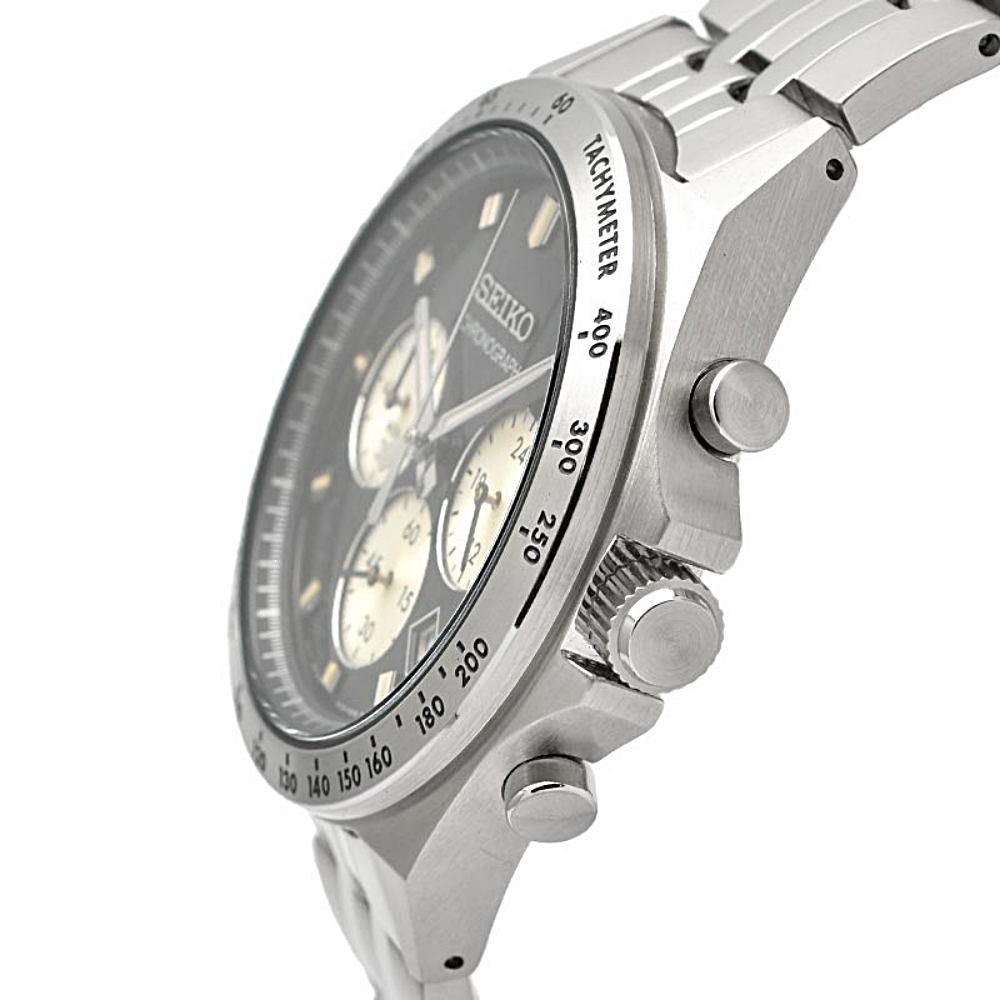 세이코 SEIKO 크로노그래프 빈티지 남자 손목 레이싱 시계 SBTR047 검판 - 상세 이미지 2