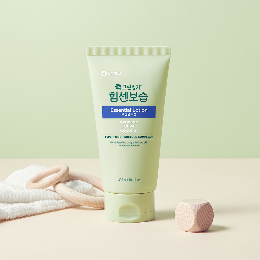 NEW 그린핑거 힘센보습 에센셜 로션 오렌지그린티향 300ml X 1EA / 아기 베이비 키즈 제품 이미지