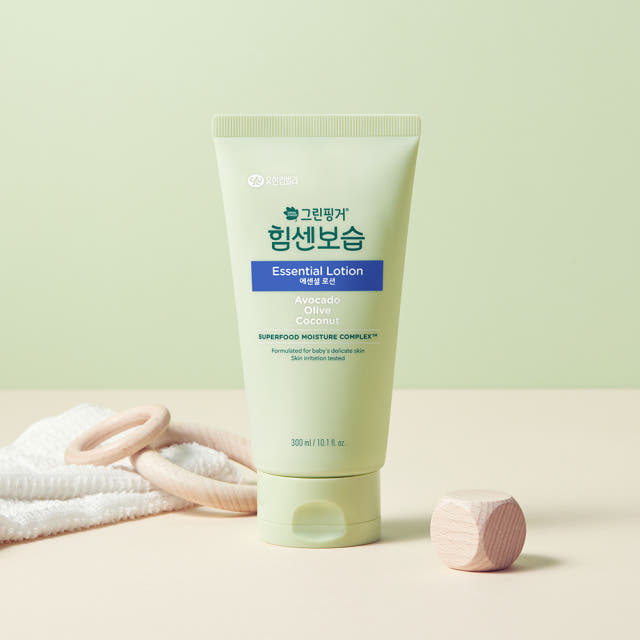 NEW 그린핑거 힘센보습 에센셜 로션 오렌지그린티향 300ml X