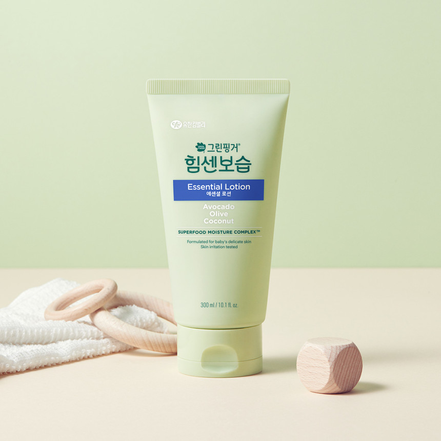 NEW 그린핑거 힘센보습 에센셜 로션 오렌지그린티향 300ml X 1EA / 신생아, 유아, 어린이, 키즈 온가족용 스킨케어, 신생아
