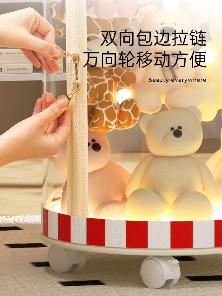 인형정리함 보관통 대용량 정리 투명 솜인형 보관 다용도 대형 보관함 수납함 - 상세 이미지 5