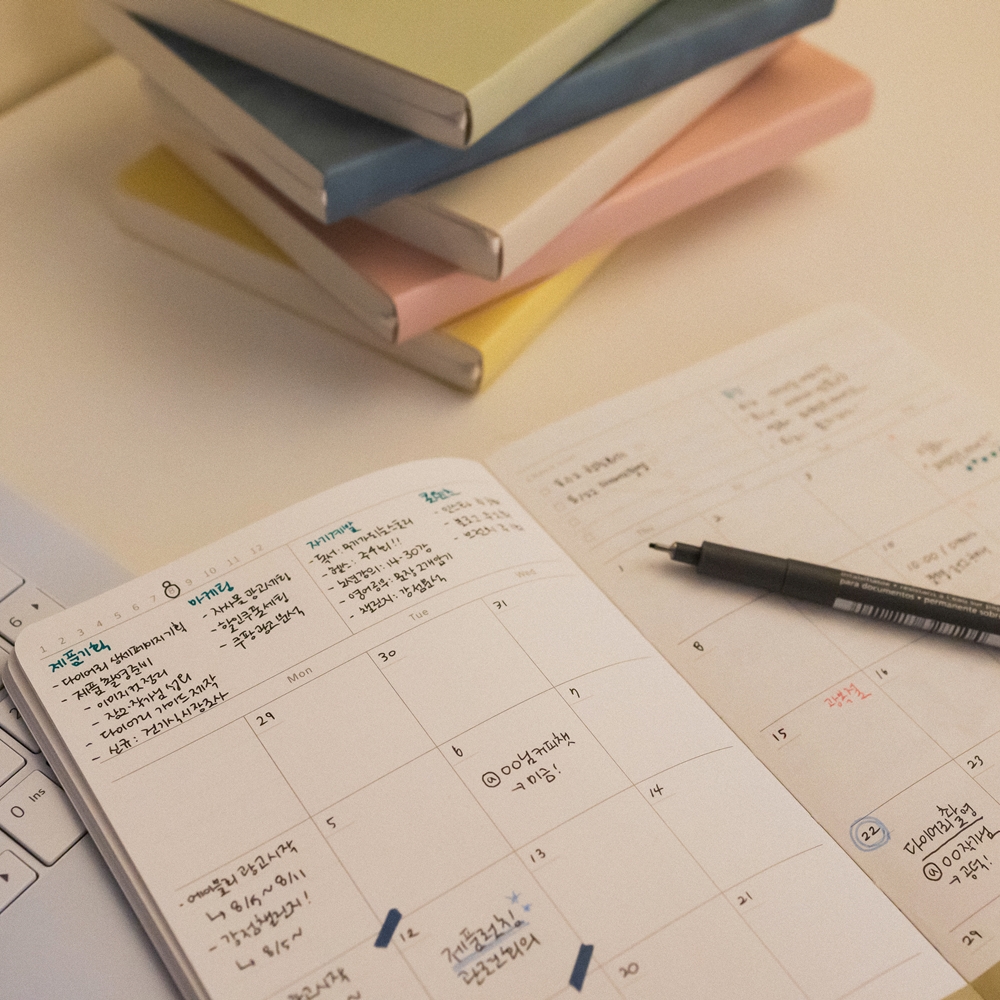 불렛저널 만년 다이어리 위클리 감사 일기장 업무용 다이어리 6개월 필유어데이 베이식 상세 이미지 5