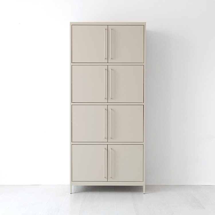 피도르 캐비넷 8문 수납장 9132030 913x455x2070mm, 4단, 크림 9567.3084 - 메인 이미지