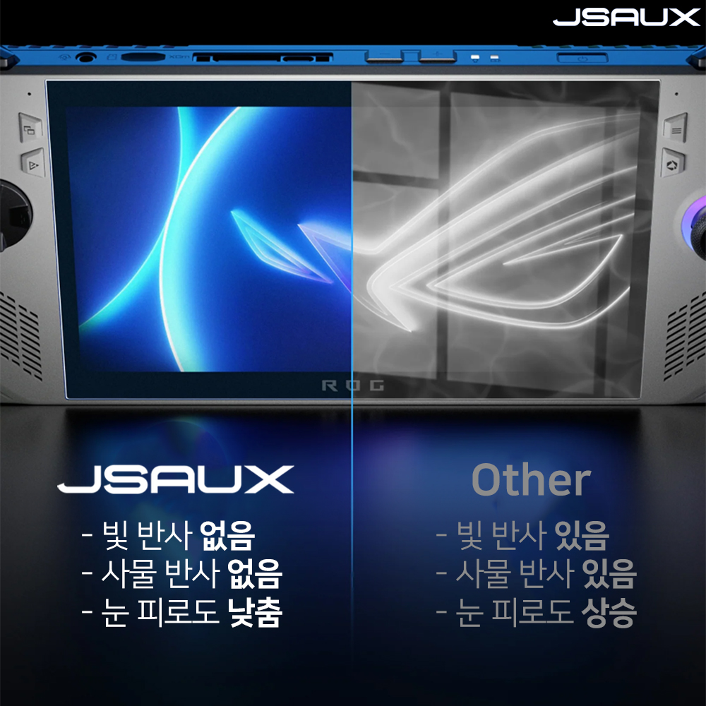 ROG XBOX Ally X 필름 JSAUX 엑갈리 저반사 강화유리 액정보호필름 2매 - 상세 이미지 5