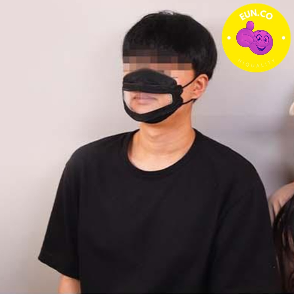 유튜브 촬영용 마스크 2종 투명 입모양 의사소통 - 상품 이미지
