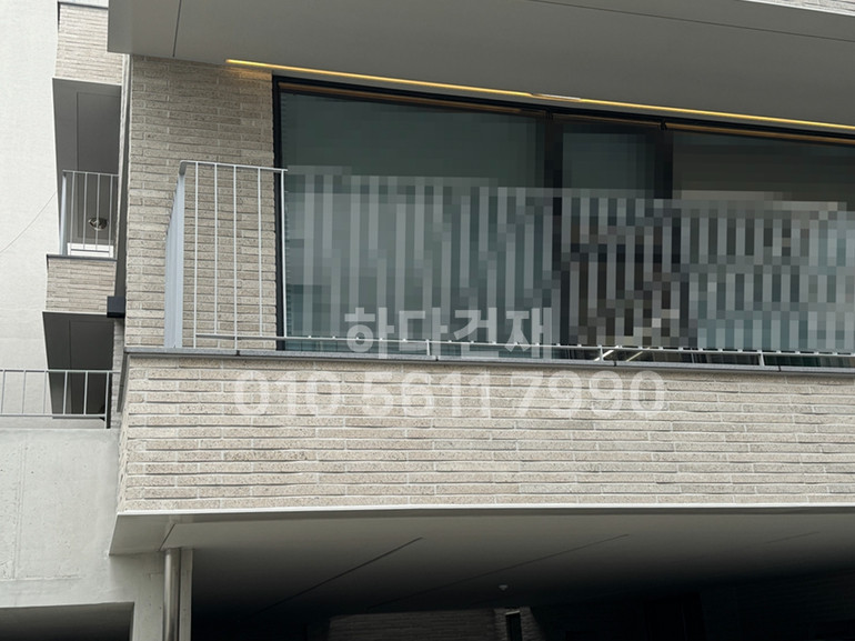 모노타일 롱와이드 500x50x18T 연브라운 / 하다건재 시공사례