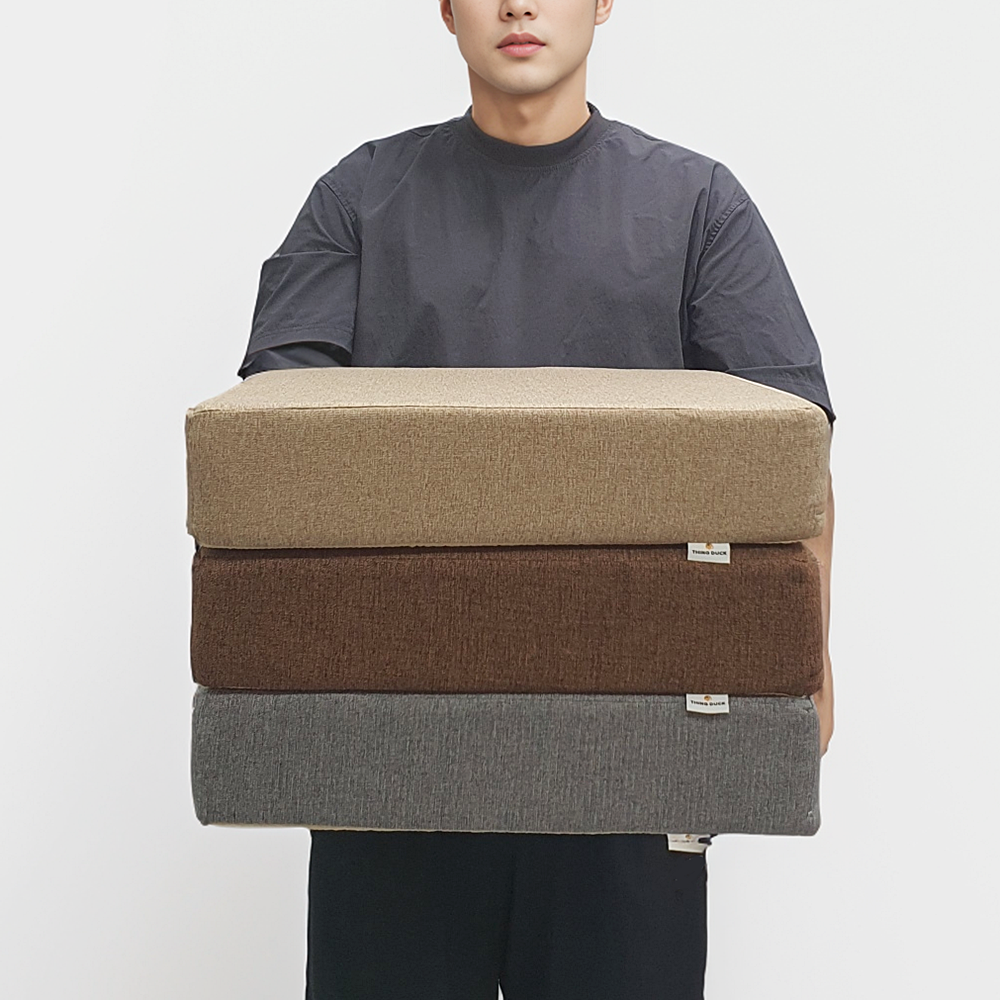 띵덕 캠핑 높은 딱딱한 성인 키높이 방석 10cm 제품 이미지