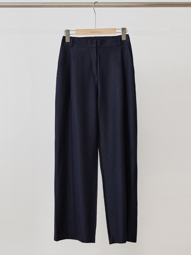 쿠오 앤튼 찰랑핏 와이드 데님 슬랙스 - 상세 이미지 4