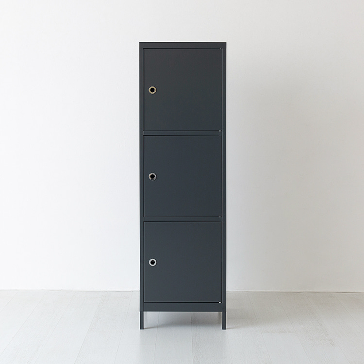 MKB 캐비넷 3문 수납장 479x457x1594mm, 3단, 다크그레이 2966.4055 - 메인 이미지