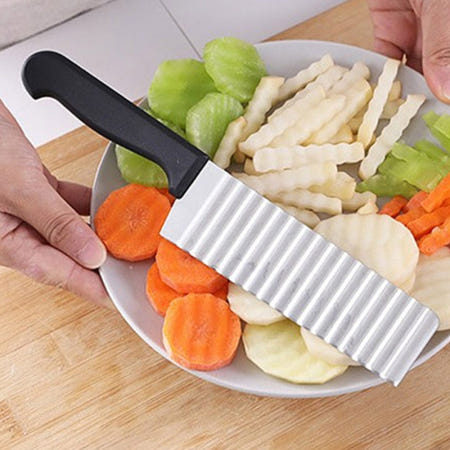 에스코거 협력사 묵칼 물결 지그재그 웨이브 감자칼 주방칼 피클 감자 오이 만들기 슬라이스