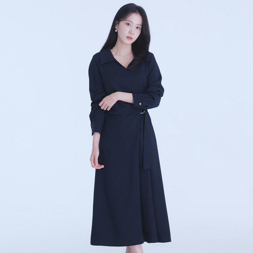 로엠 셔츠형 랩 원피스 RMOWE49RT1